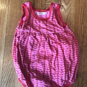 Kit + Lili baby girl romper, size 6-12M